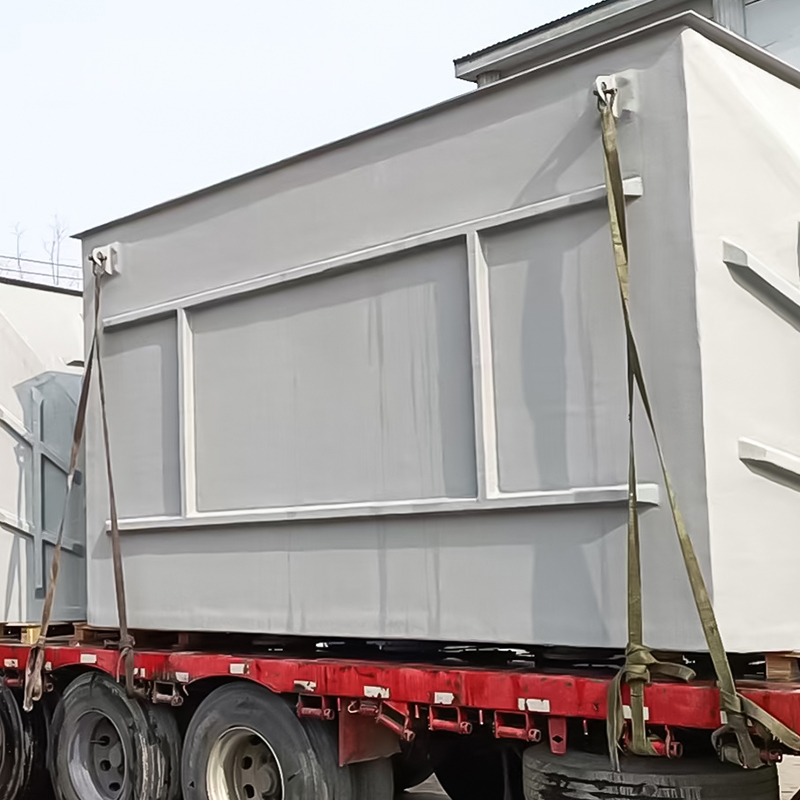 FRP turris horizontalis scrubber